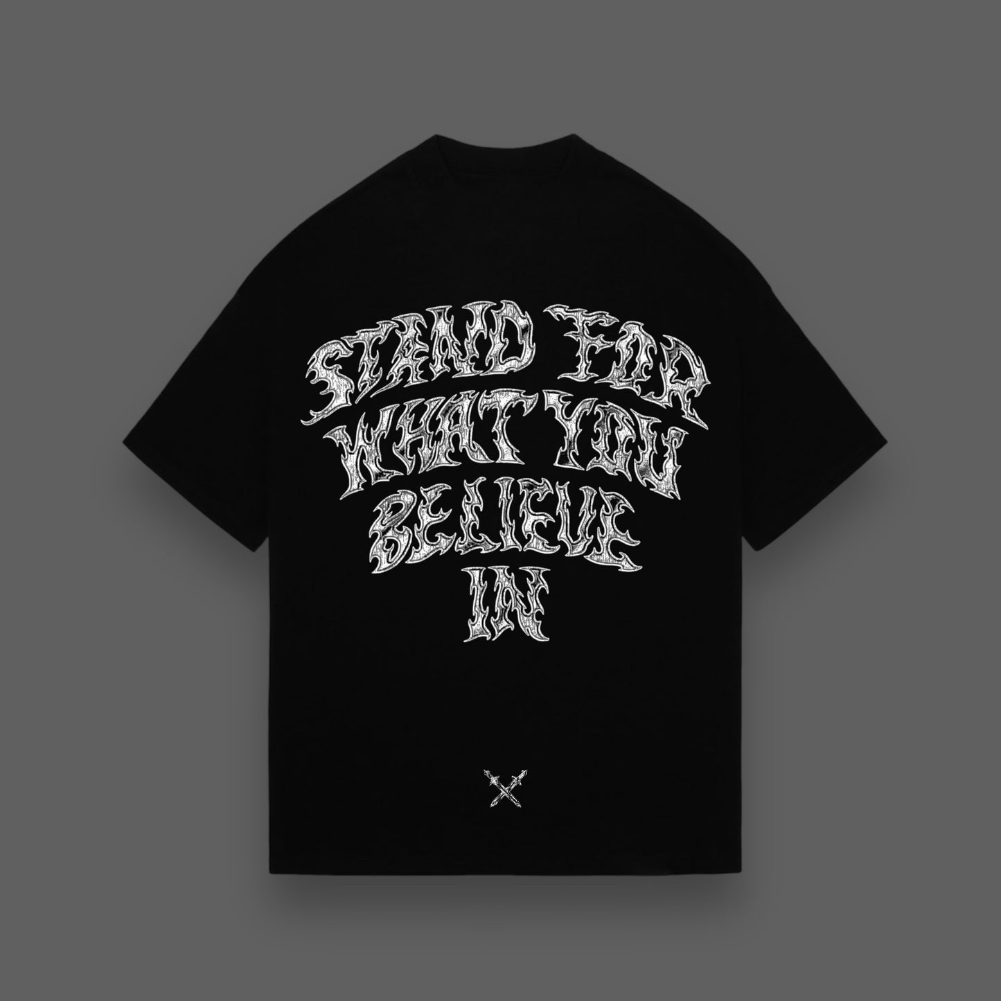 REBELETICS "WITH US OR AGAINST US" SFWYBI T-SHIRT - BLACK