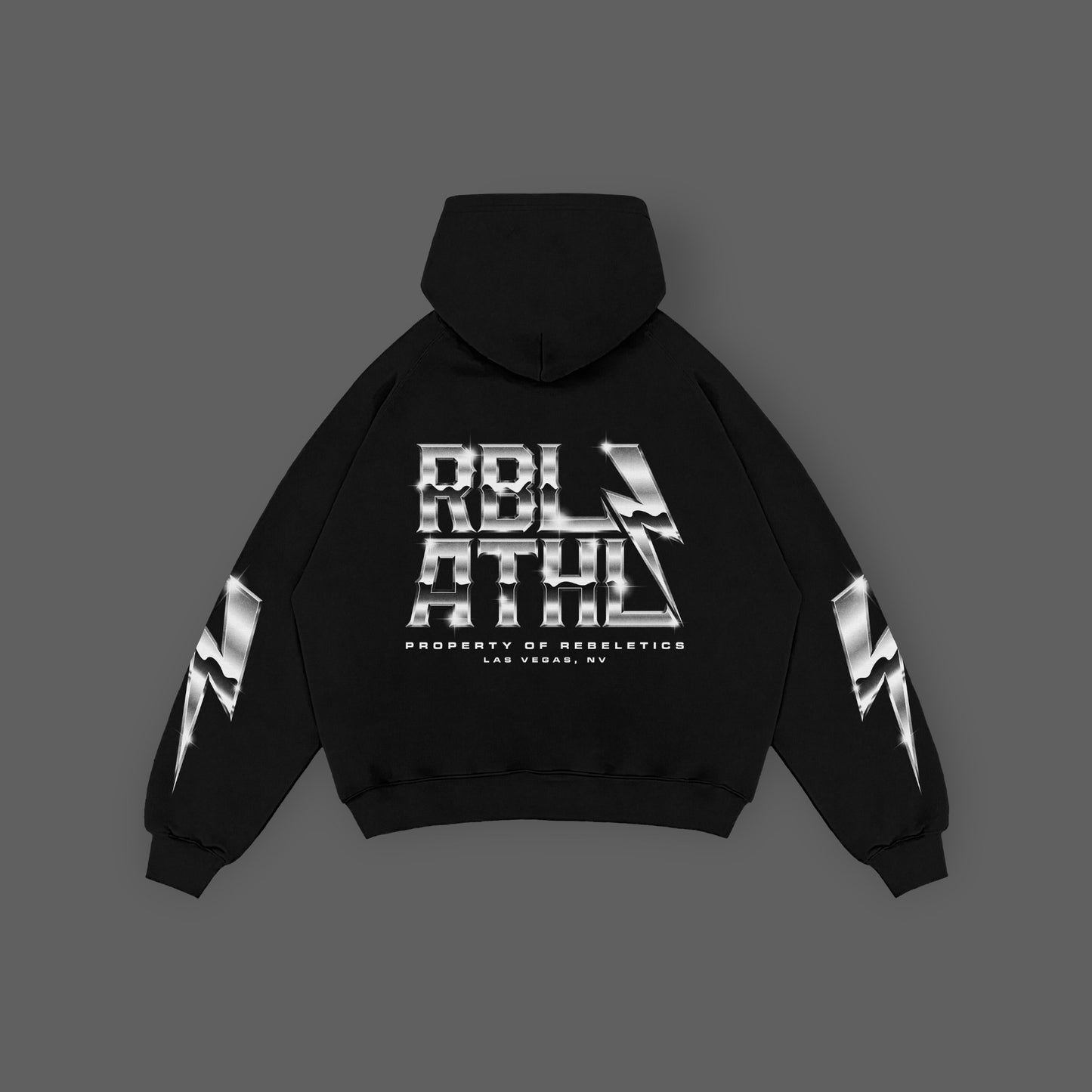 REBELETICS "RBL ATHL" HOODIE - BLACK