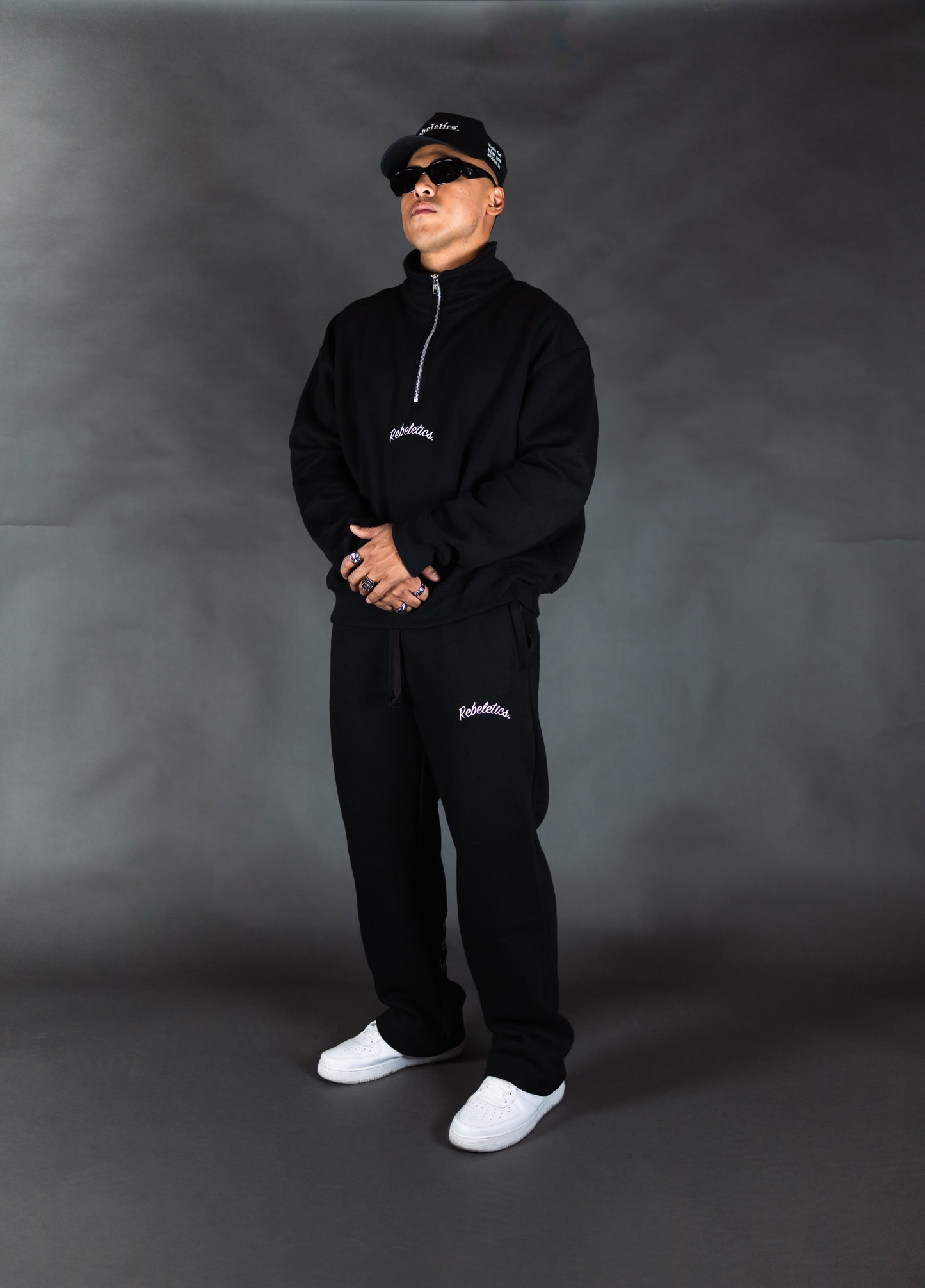 RBL Quarter Zip Pullover - Black