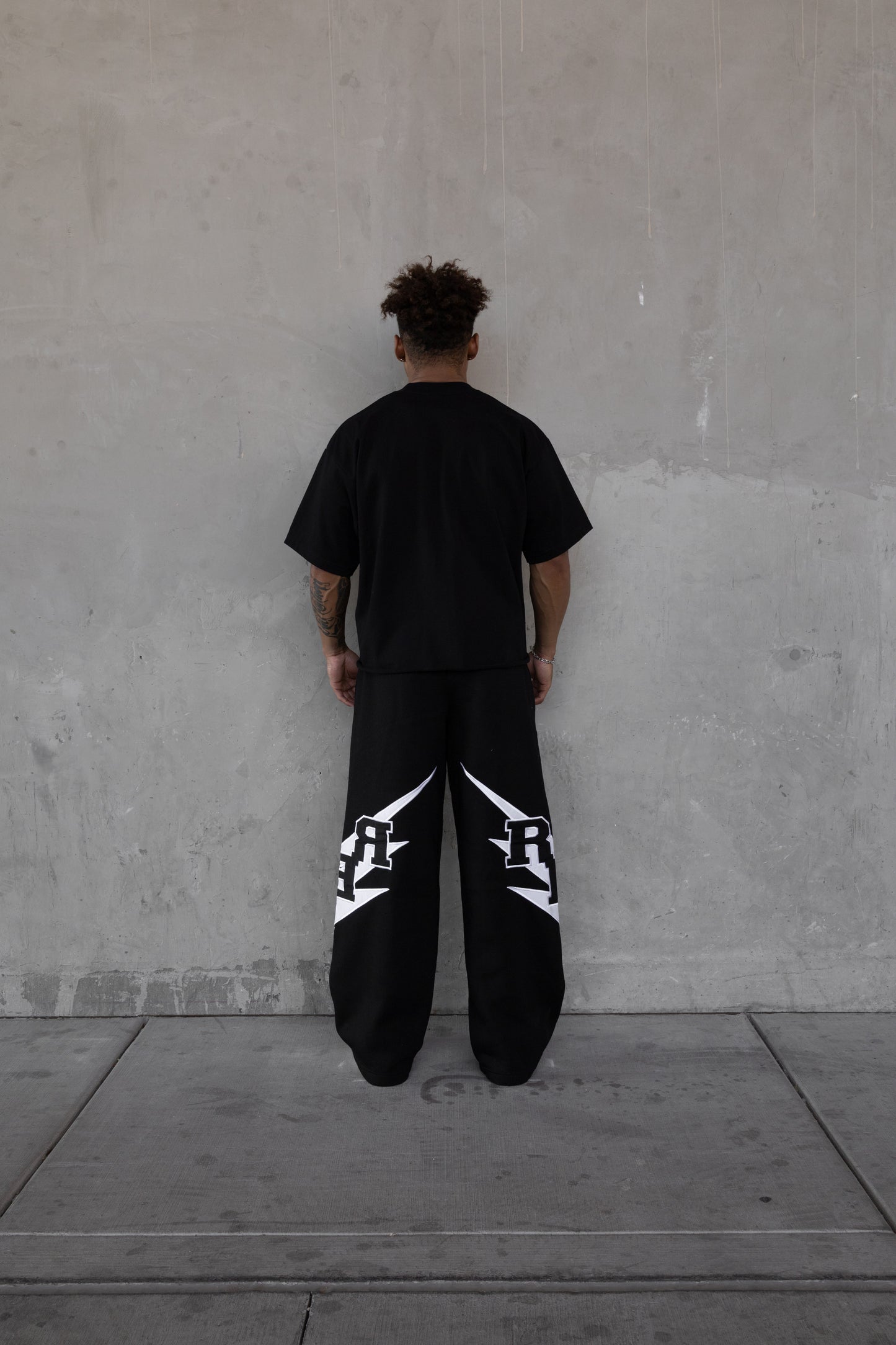 Rebeletics " RBL " Baggy Sweatpants - Black