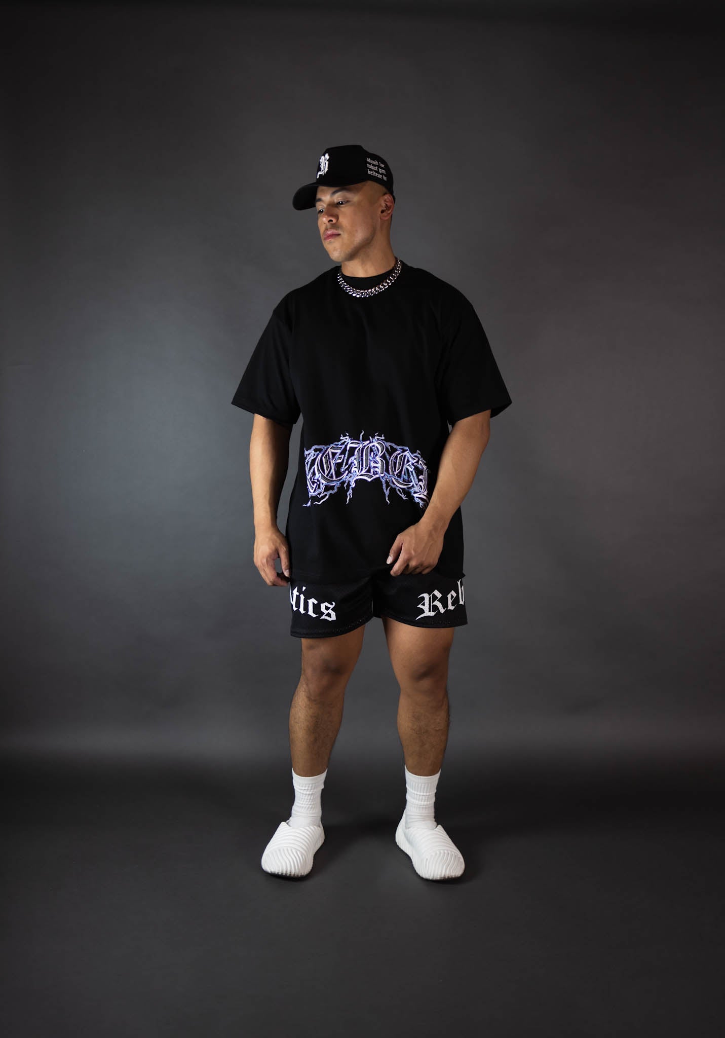 REBELETICS " SFWYBI LIGHTNING " T-SHIRT - BLACK