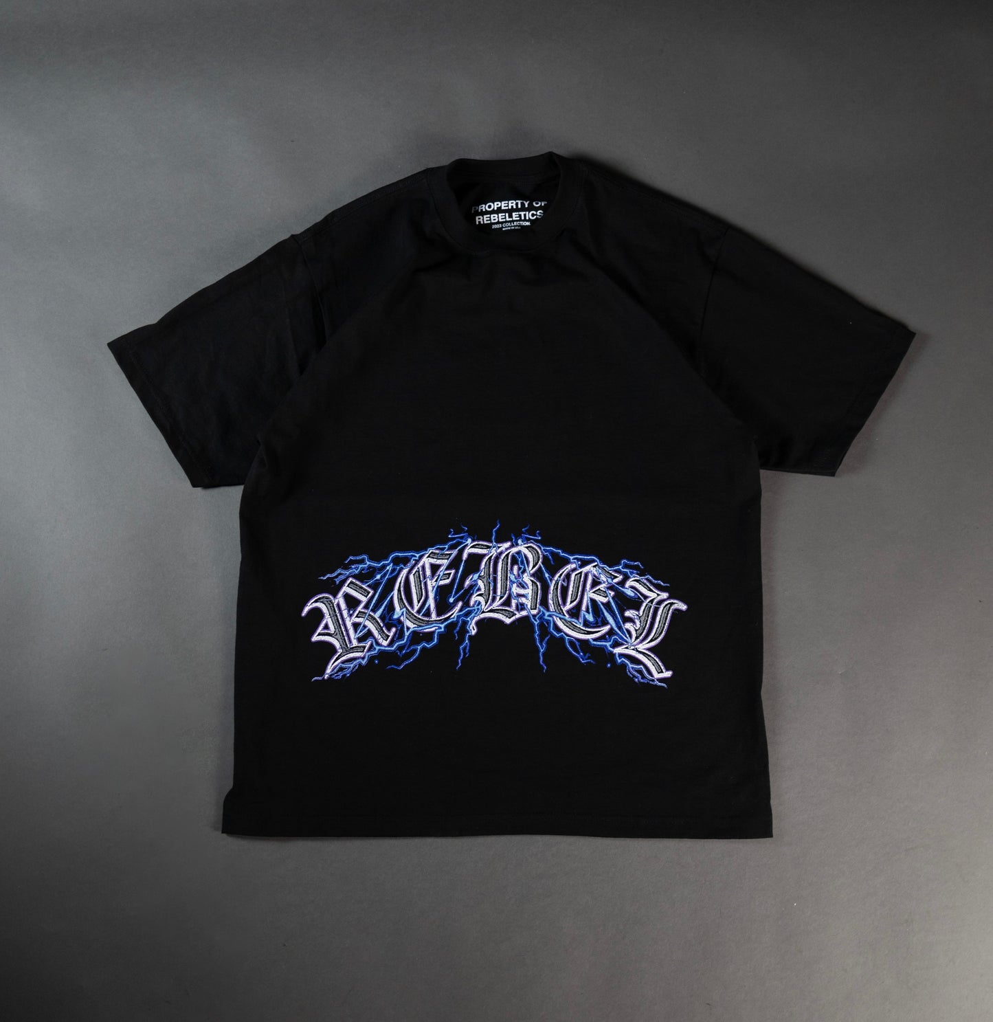 REBELETICS " SFWYBI LIGHTNING " T-SHIRT - BLACK