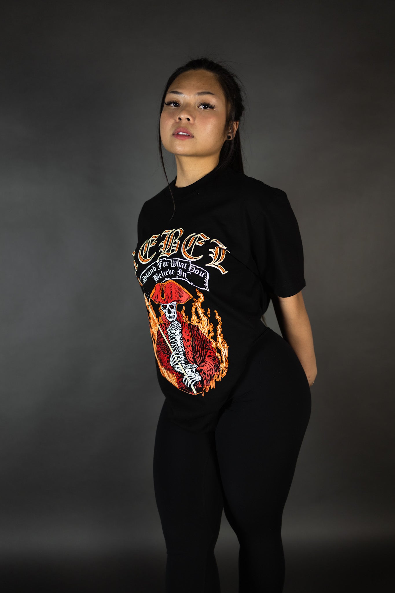 REBELETICS " PIRATE REBEL " T-SHIRT - BLACK