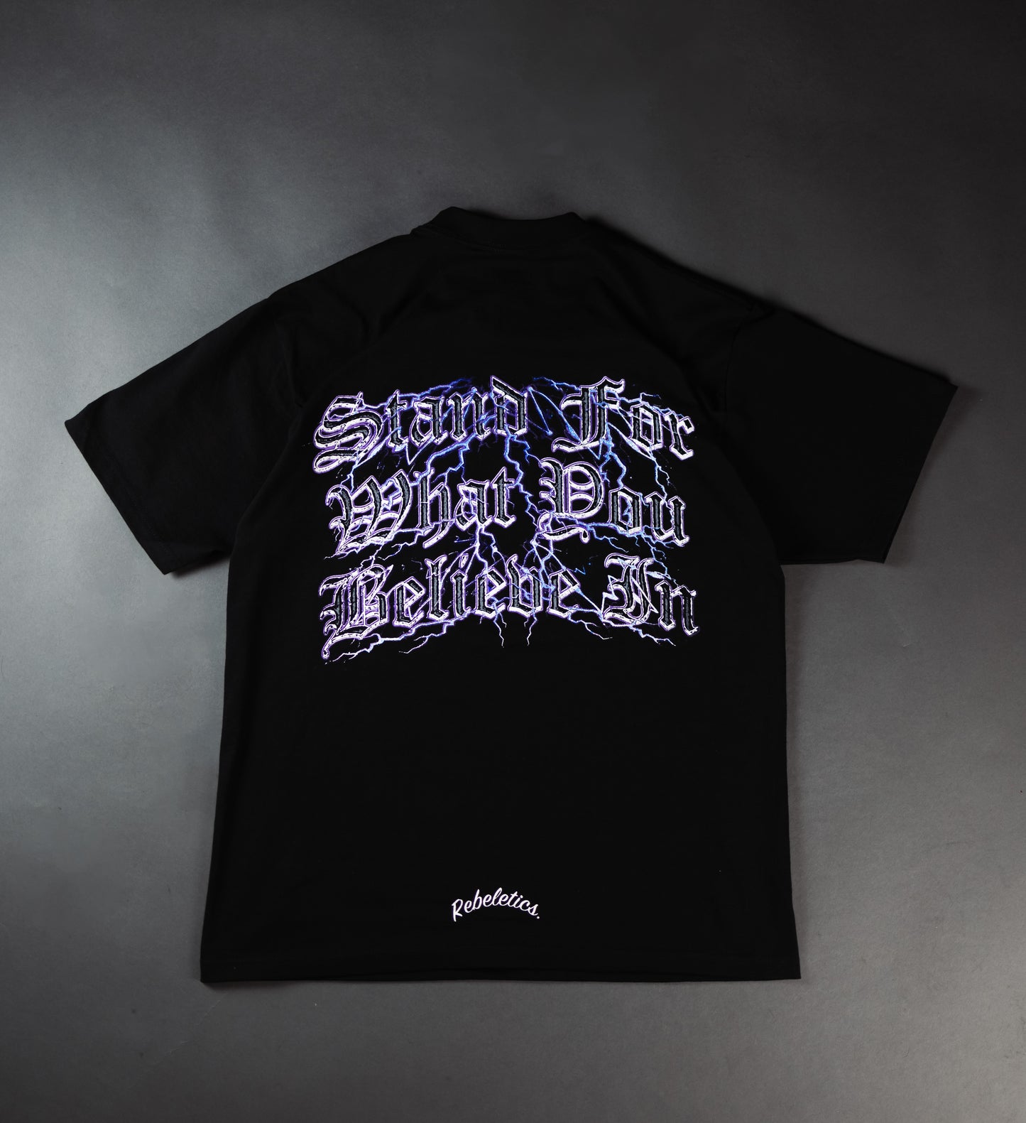 REBELETICS " SFWYBI LIGHTNING " T-SHIRT - BLACK