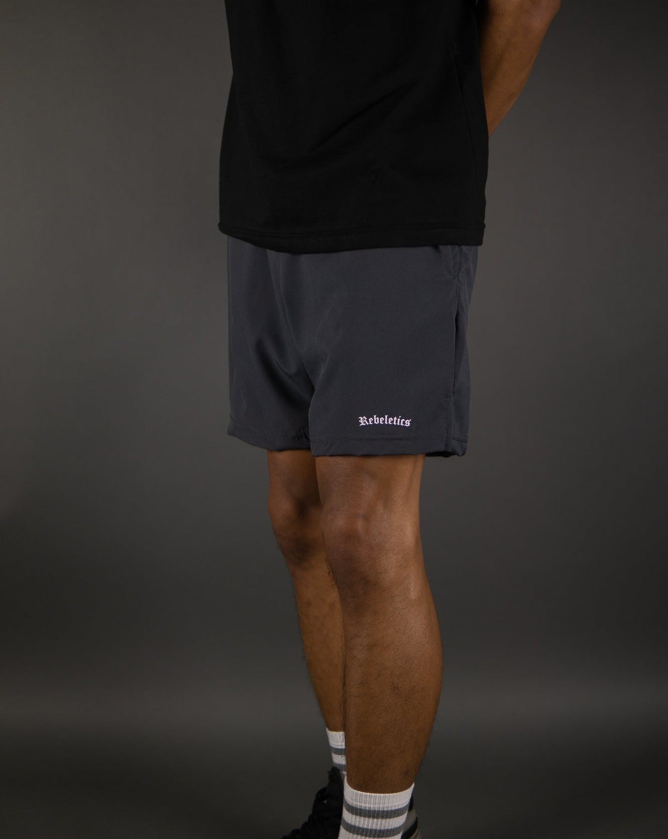 MENS REBELETICS SHORTS - CHARCOAL