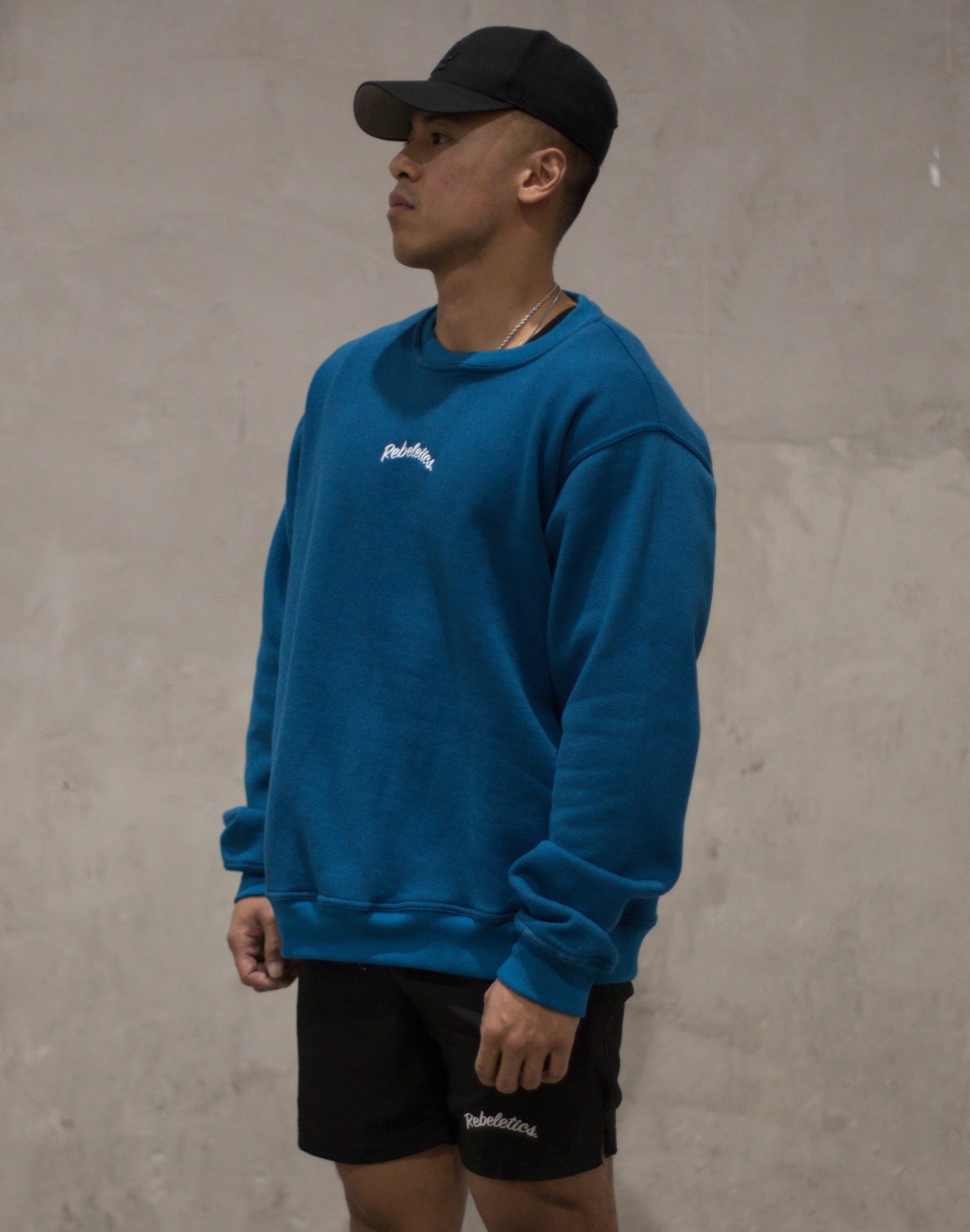 MENS CREWNECK - CERULEAN