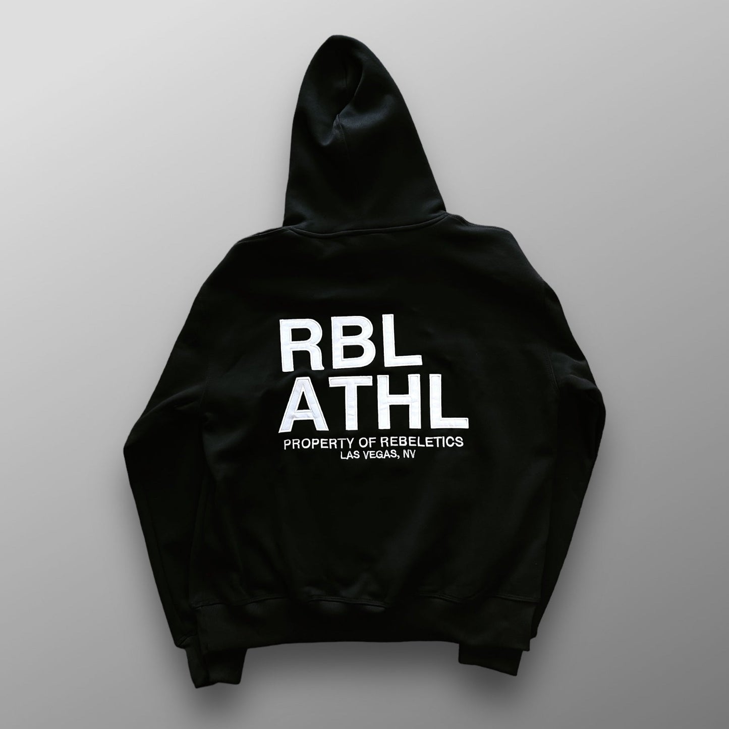 REBELETICS " RBL ATHL " HOODIE - BLACK