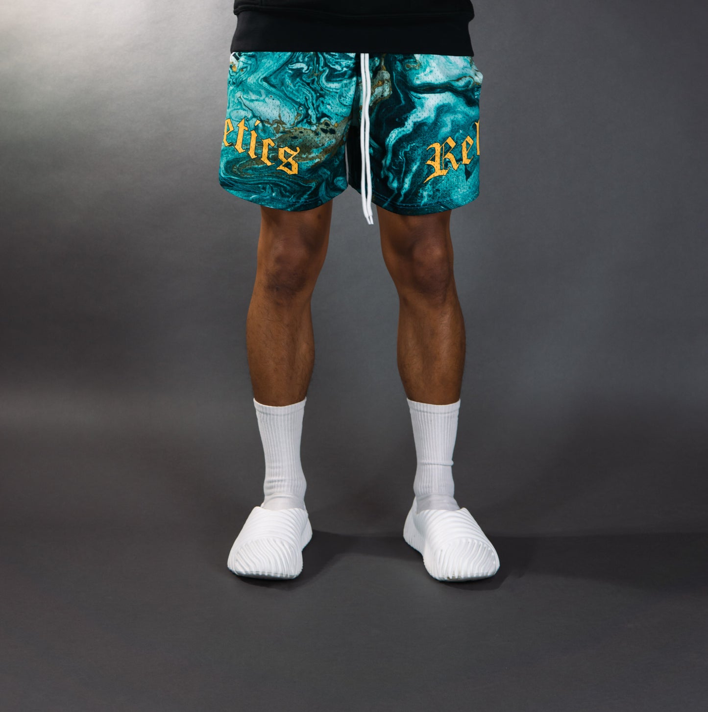 Mesh Shorts Mrbl - Mint