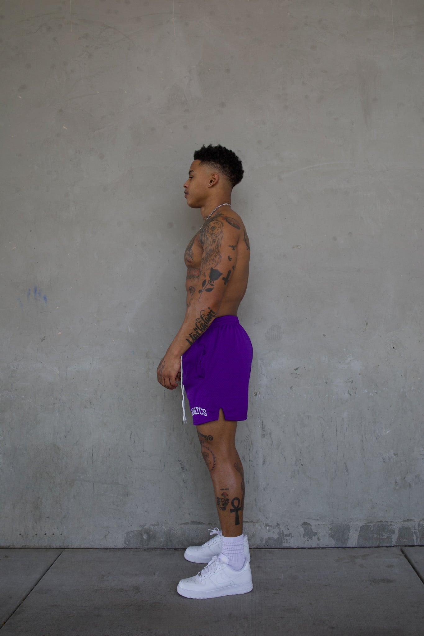 REBELETICS " RBLTCS " MESH SHORTS - PURPLE
