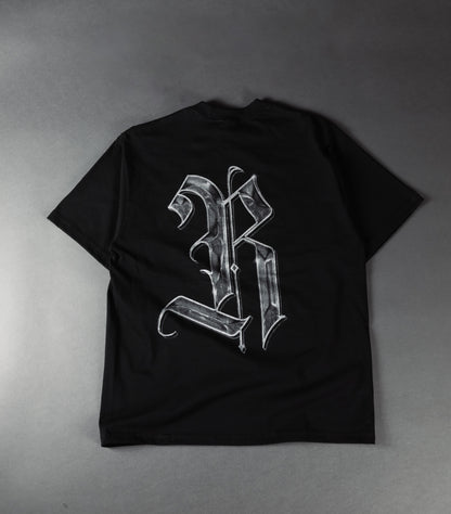 REBELETICS " SIGNATURE R " T-SHIRT - BLACK