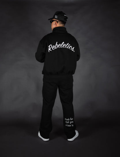 RBL Quarter Zip Pullover - Black