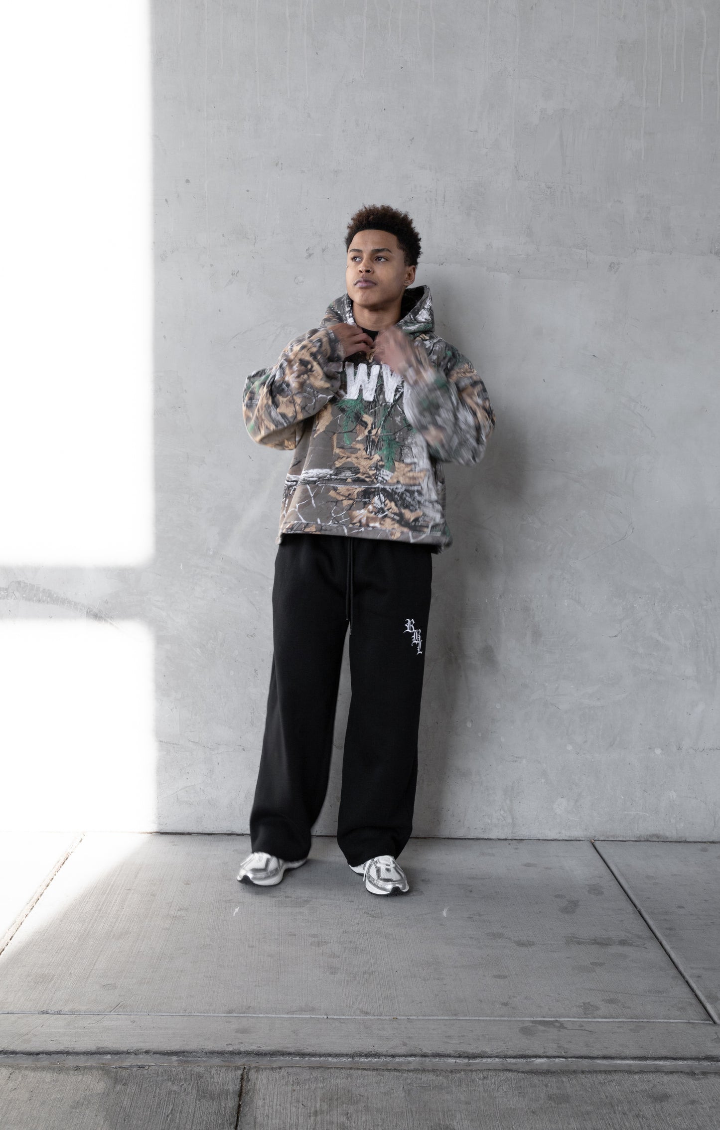 REBELETICS CROPPED TREE CAMO HOODIE