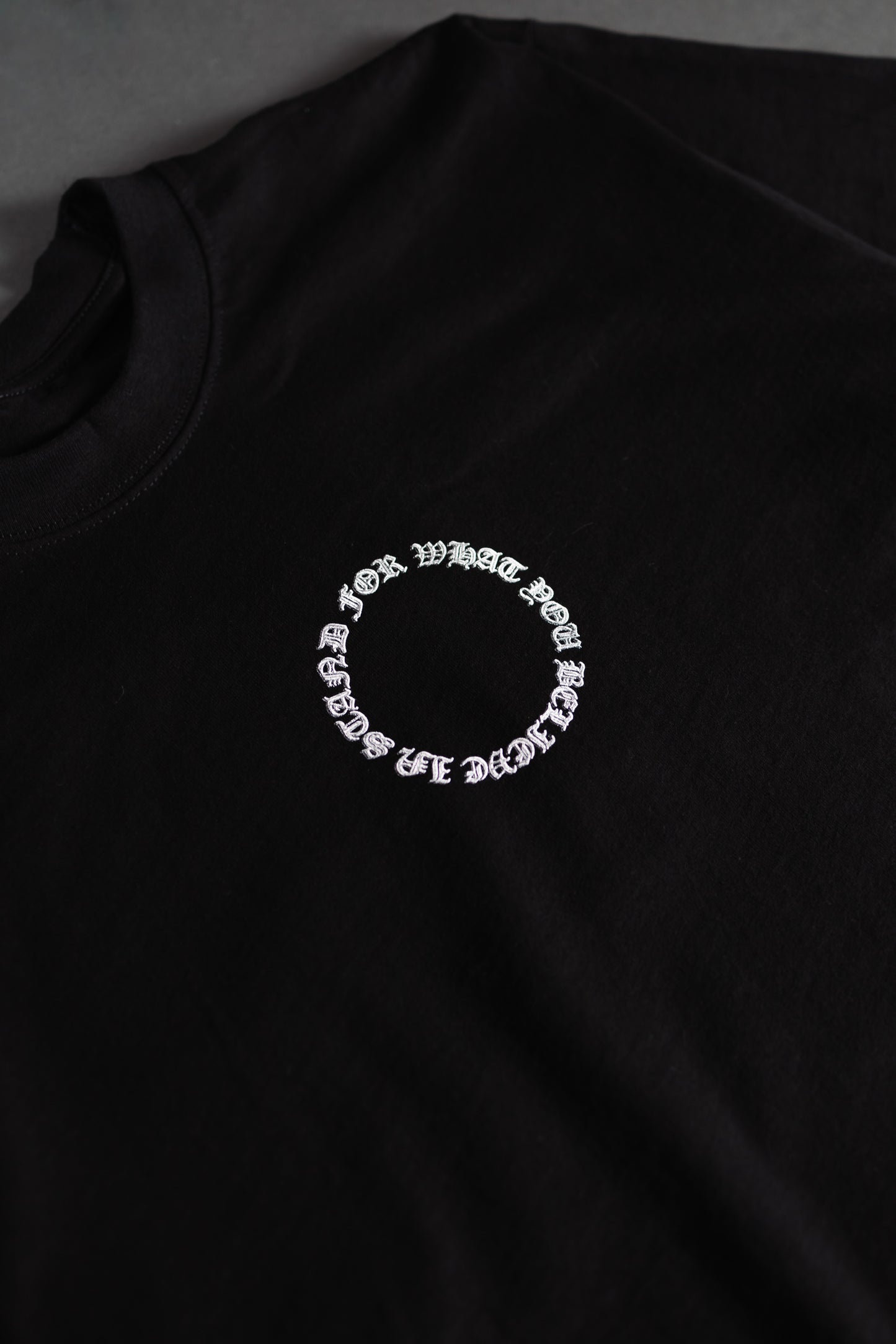 REBELETICS " SFWYBI METALLIC  " T-SHIRT - BLACK