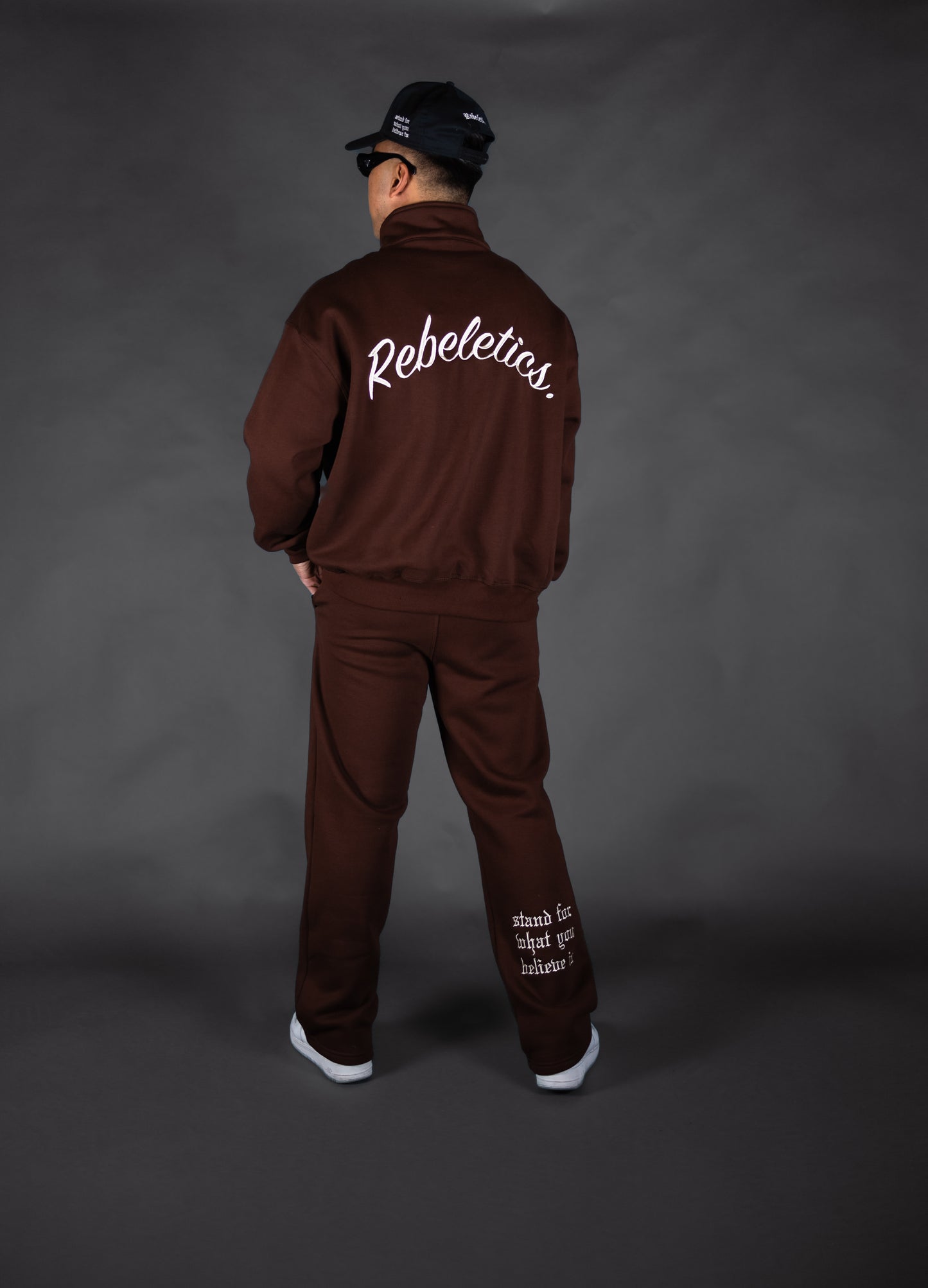 RBL Straight Leg Sweatpants - Brown