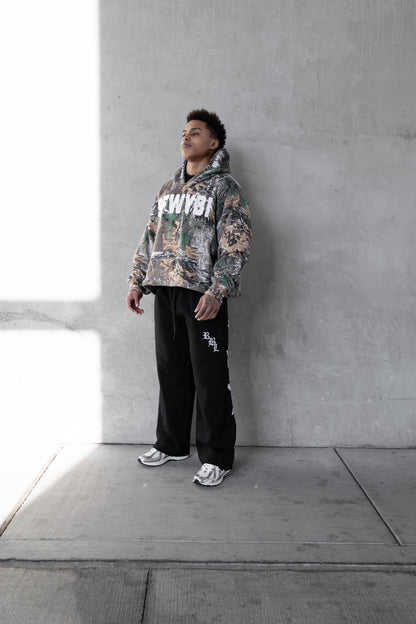 REBELETICS CROPPED TREE CAMO HOODIE