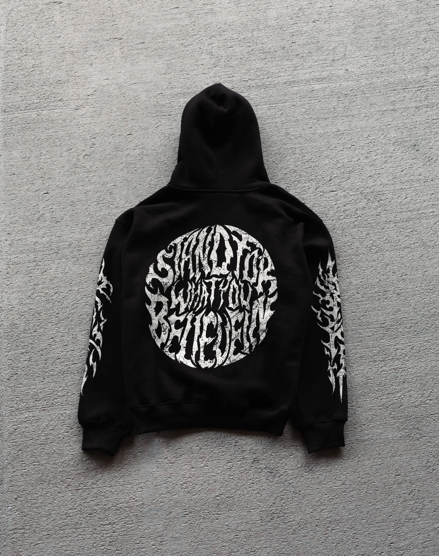 REBELETICS CROPPED "SFWYBI" HOODIE - BLACK