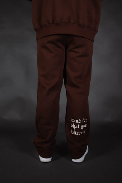 RBL Straight Leg Sweatpants - Brown