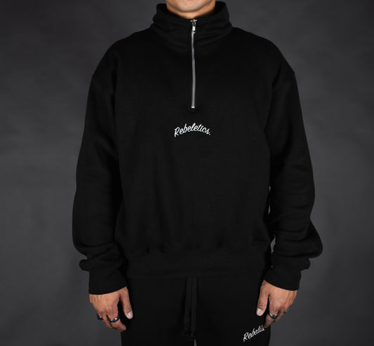 RBL Quarter Zip Pullover - Black