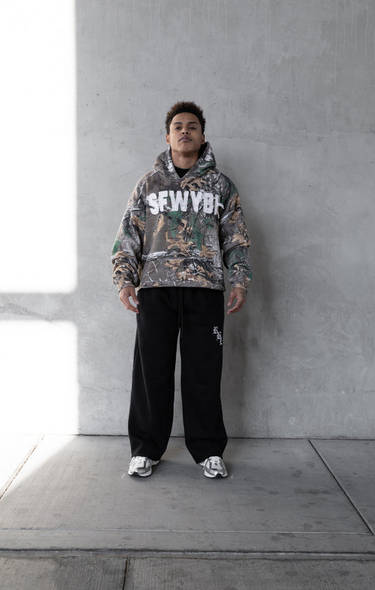 REBELETICS CROPPED TREE CAMO HOODIE