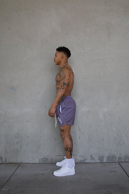 REBELETICS " RBL " MESH SHORTS - CHARCOAL