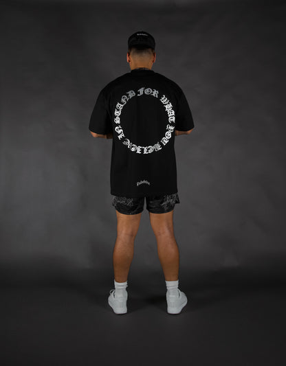 REBELETICS " SFWYBI METALLIC  " T-SHIRT - BLACK
