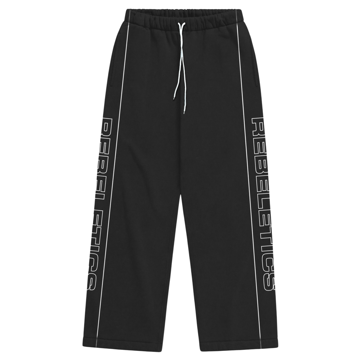 REBELETICS BAGGY SWEATPANTS - BLACK