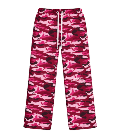 Rebeletics Baggy Military Camo Sweatpants  - Pink