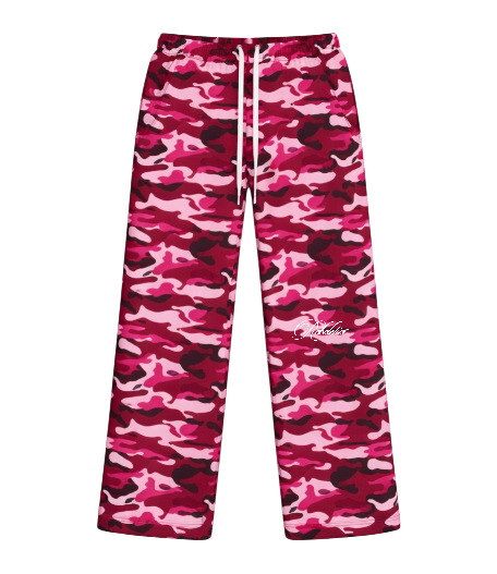 Rebeletics Baggy Military Camo Sweatpants  - Pink