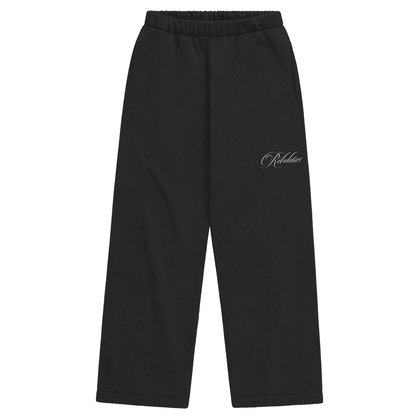 REBELETICS BAGGY SWEATPANTS - BLACK