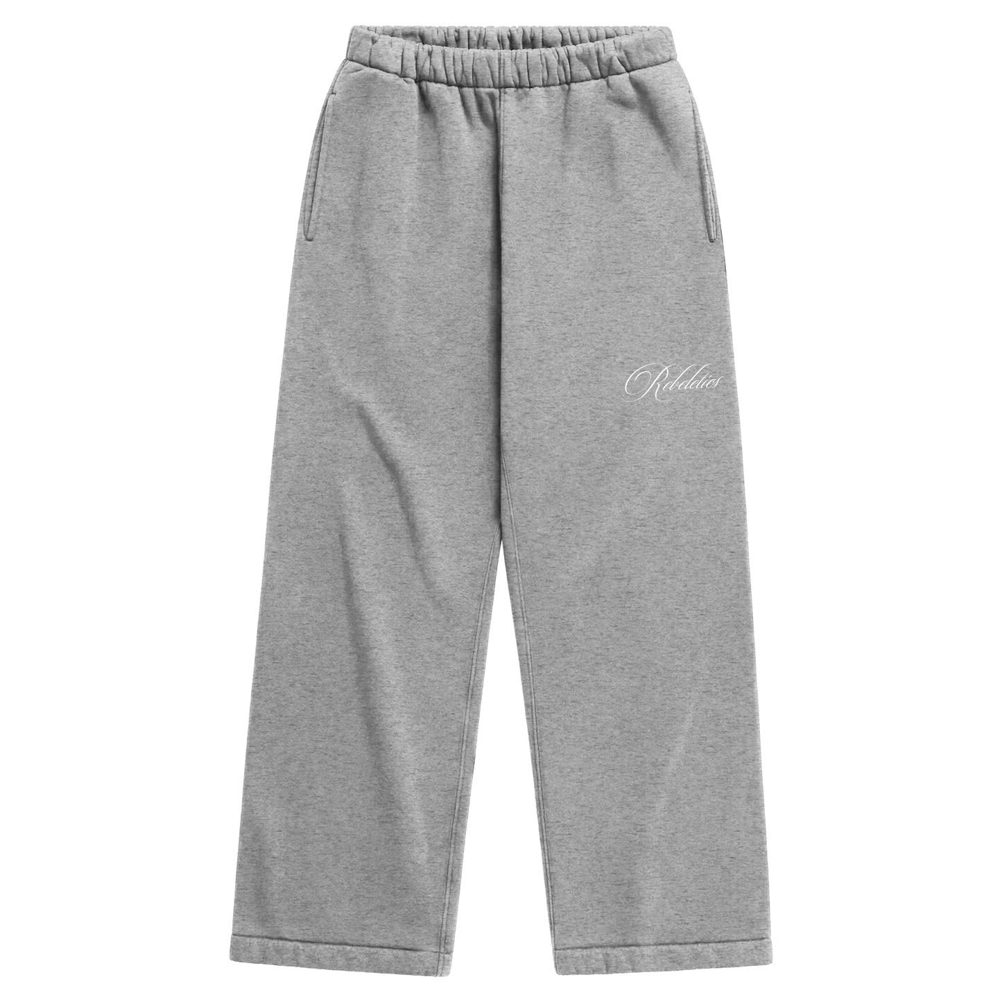 REBELETICS BAGGY SWEATPANTS - HEATHER GRAY