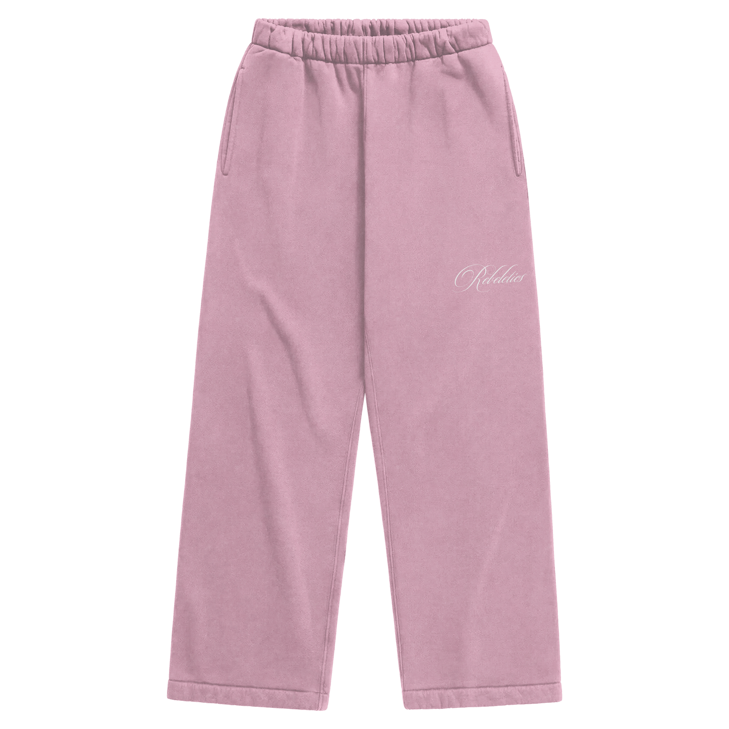 REBELETICS BAGGY SWEATPANTS - BABY PINK