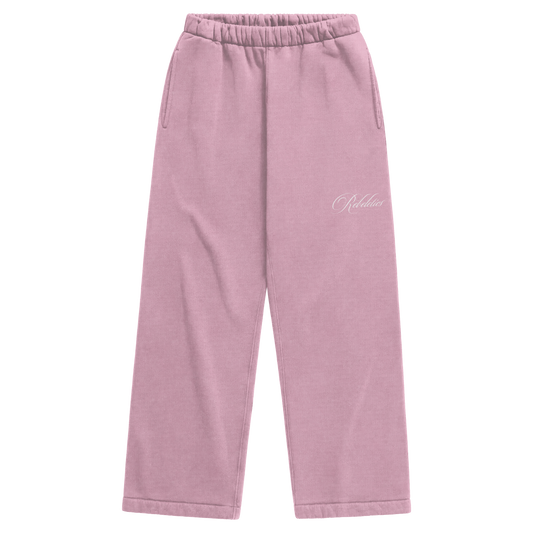REBELETICS BAGGY SWEATPANTS - BABY PINK