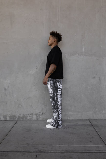 Rebeletics Baggy Sweatpants Tree Camo - Snow