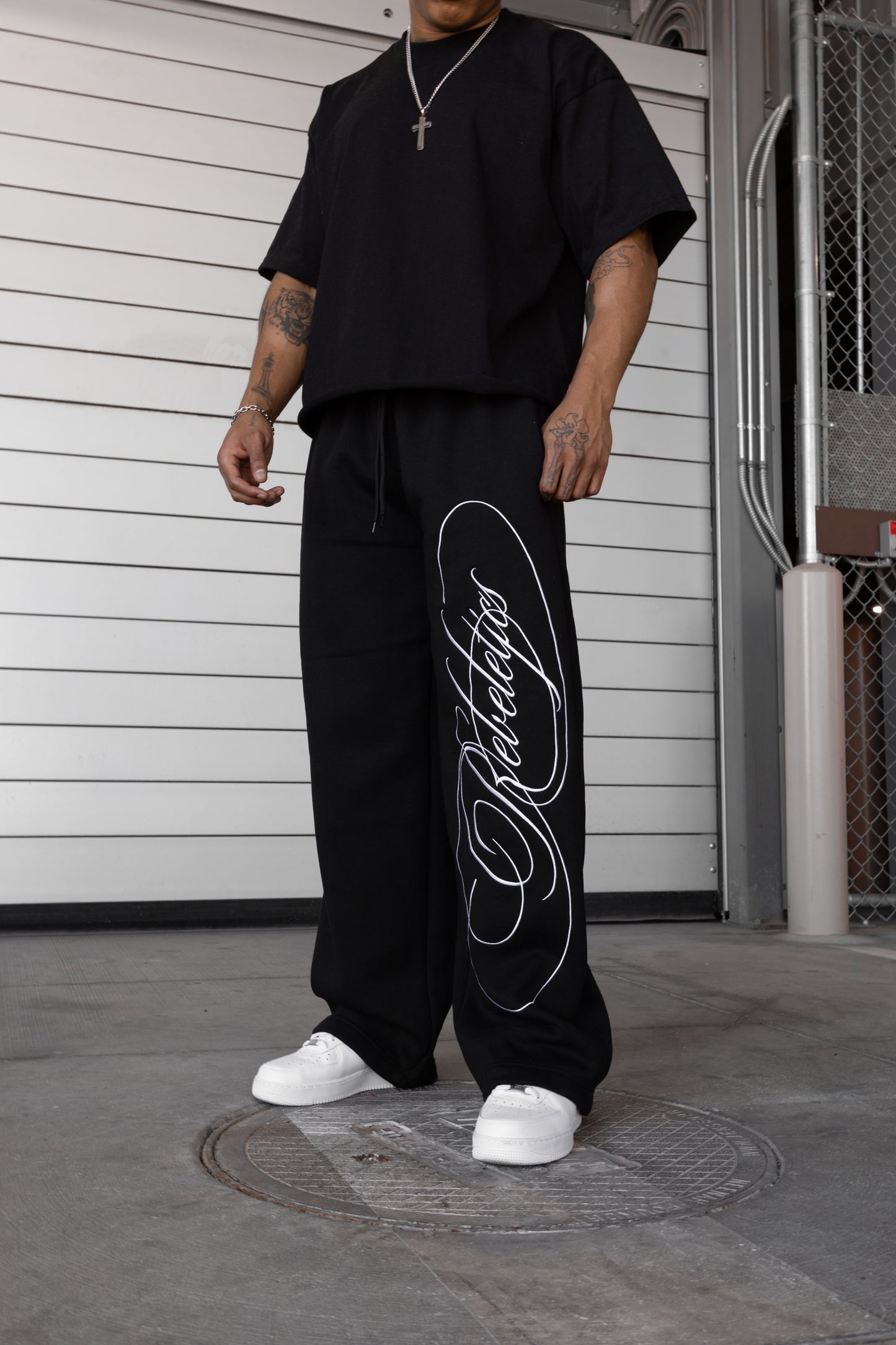 Rebeletics   Baggy Sweatpants - Black