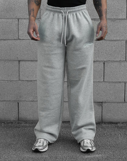 REBELETICS BAGGY SWEATPANTS - HEATHER GRAY