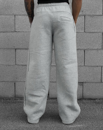 REBELETICS BAGGY SWEATPANTS - HEATHER GRAY