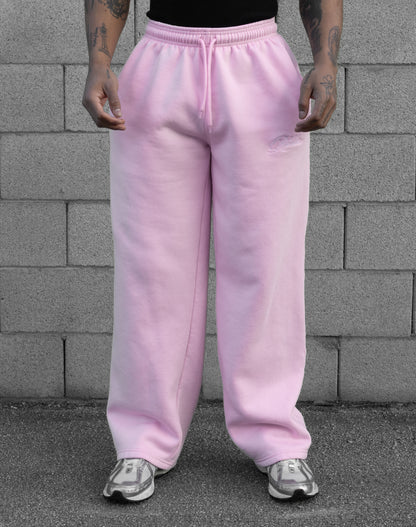 REBELETICS BAGGY SWEATPANTS - BABY PINK