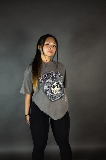 REBELETICS " SPACE REBEL " T-SHIRT - CEMENT