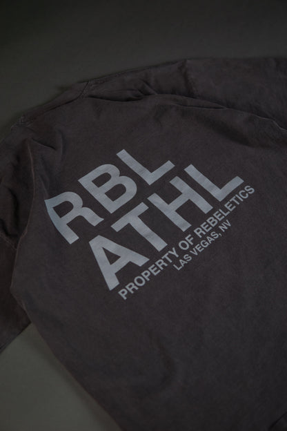 REBELETICS " RBL ATHL " T-SHIRT - VINTAGE BLACK