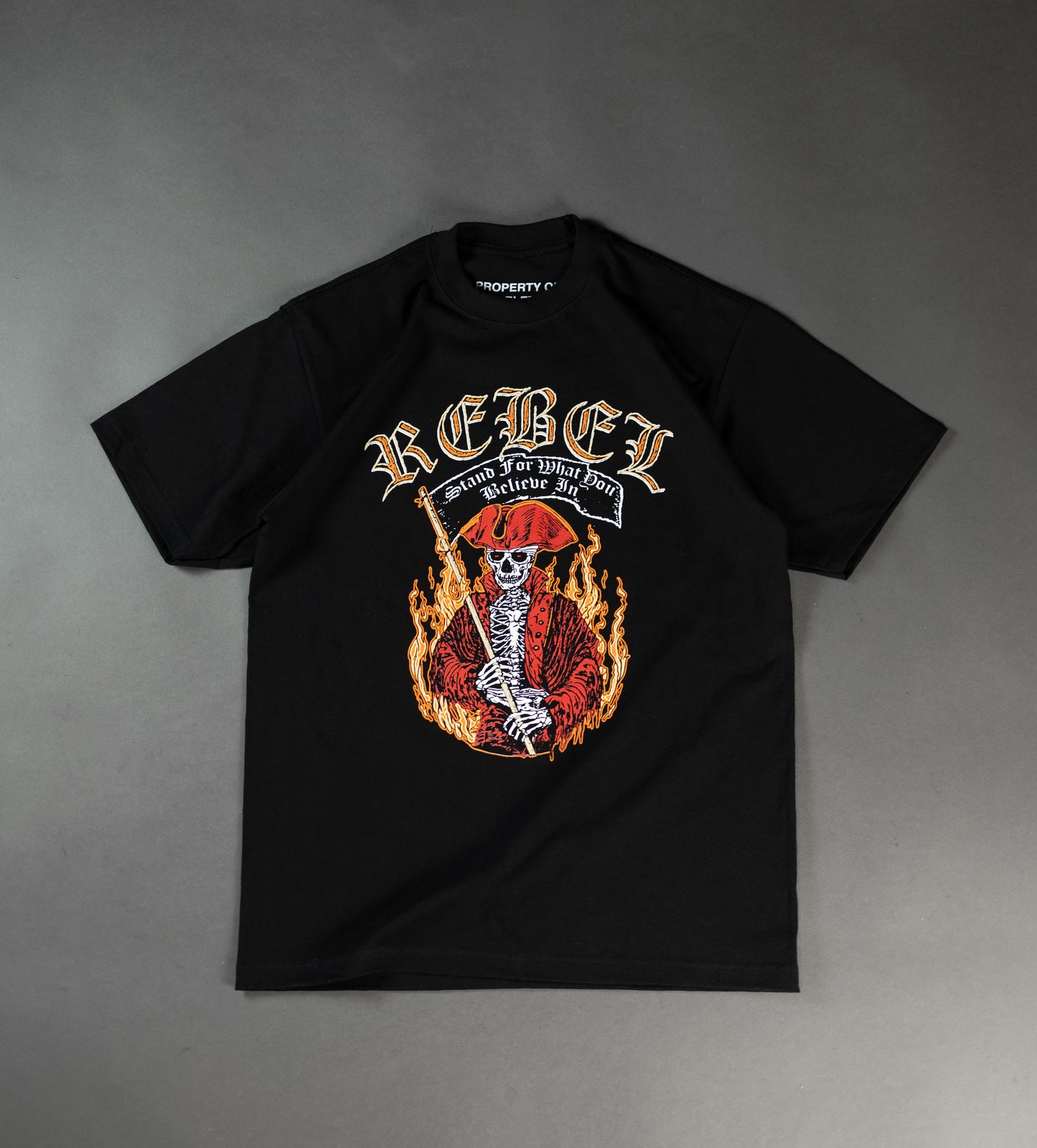 REBELETICS " PIRATE REBEL " T-SHIRT - BLACK