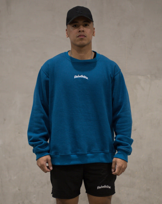 MENS CREWNECK - CERULEAN