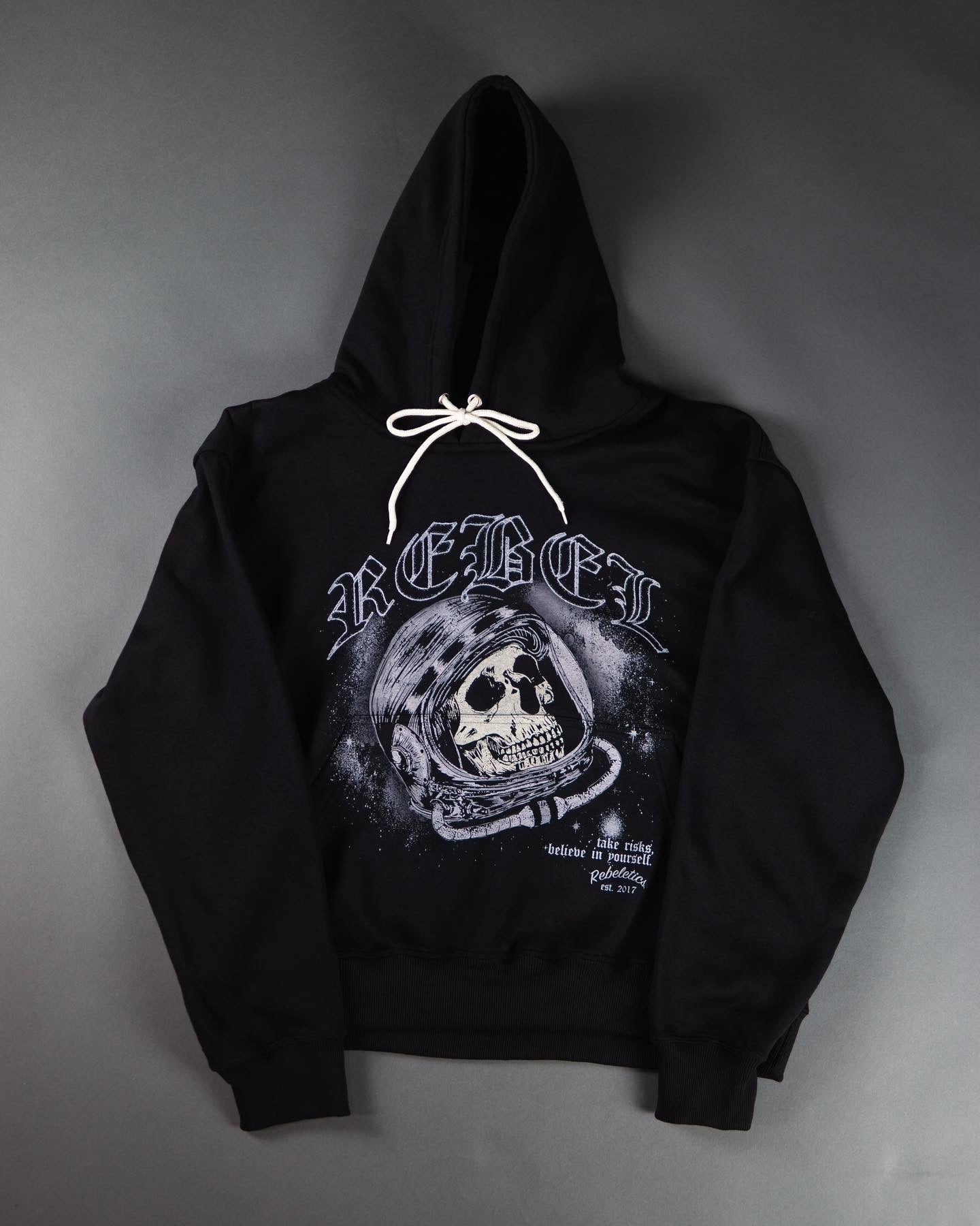 REBELETICS " SPACE REBEL " HOODIE - BLACK