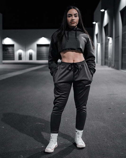 Womens tech joggers - charcoal